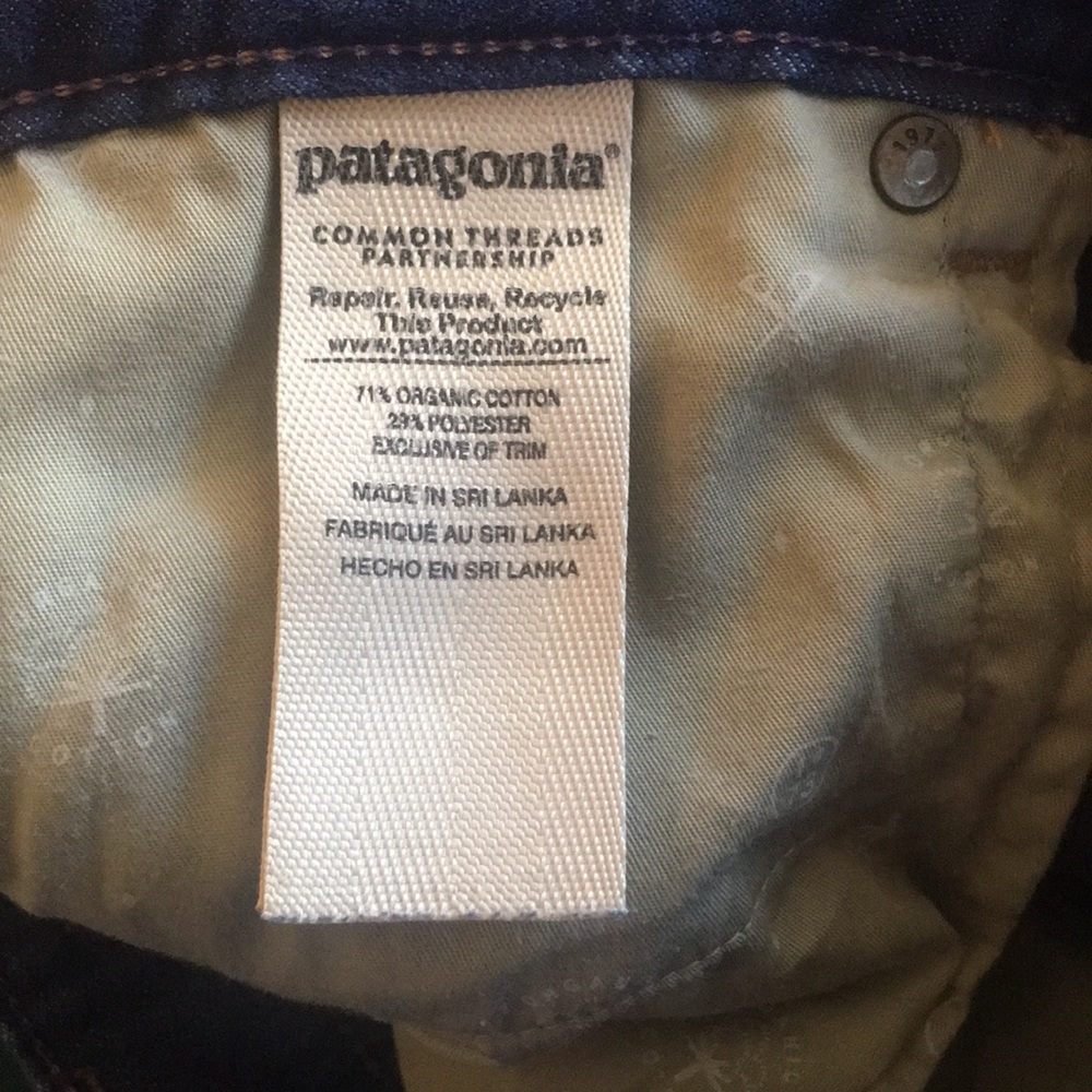 Patagonia Straight Leg Dark Wash Jeans View 5